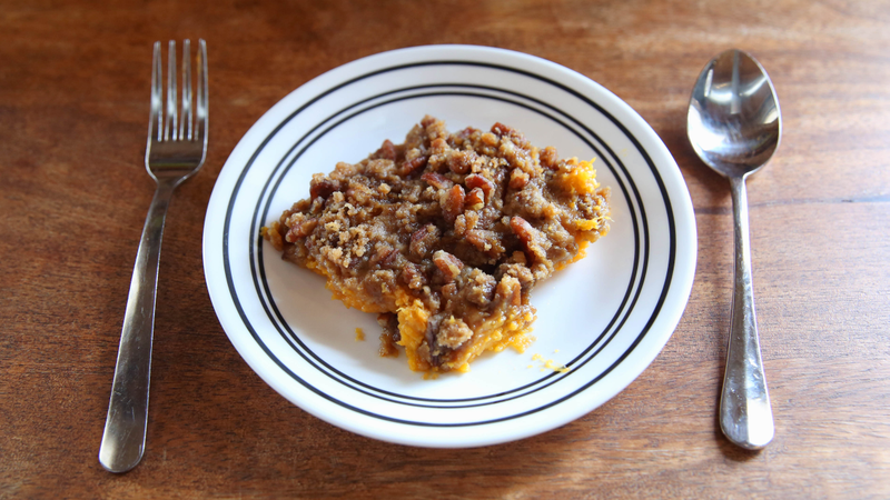 Illustration for article titled The best gift a student ever gave me was this sweet squash-pecan casserole recipe